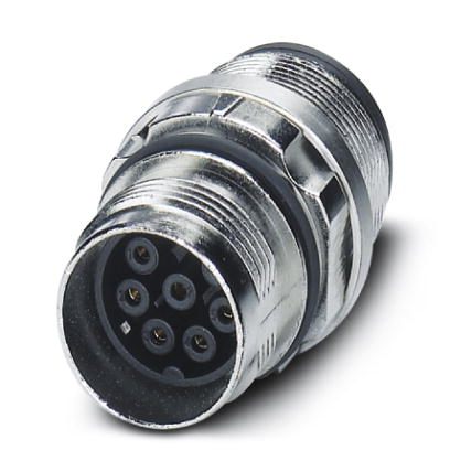 Phoenix Contact M17 Receptacle; ST-3ES1N8A6100S; Female; 4-Pin; N Key; Front or Rear Mount; Crimp Contacts